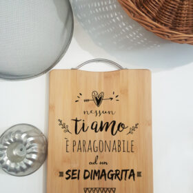 Tagliere Bamboo 20x30 cm con Manico